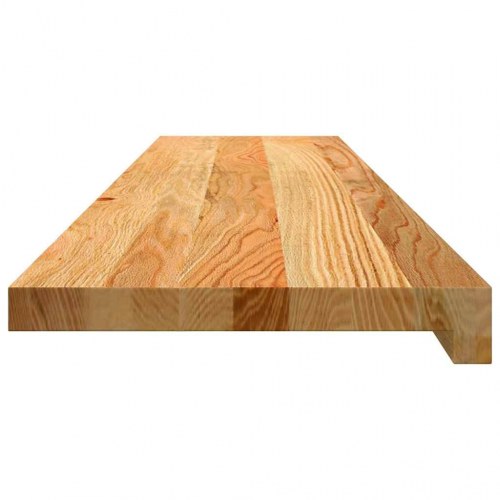 Vindueskarme 2 stk i massivt egetræ - lysebrun 110 × 25 × 2 cm