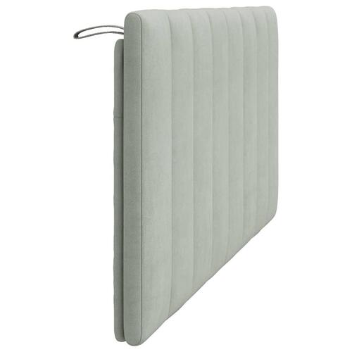 Gavlpude 160 cm velour lysegrå