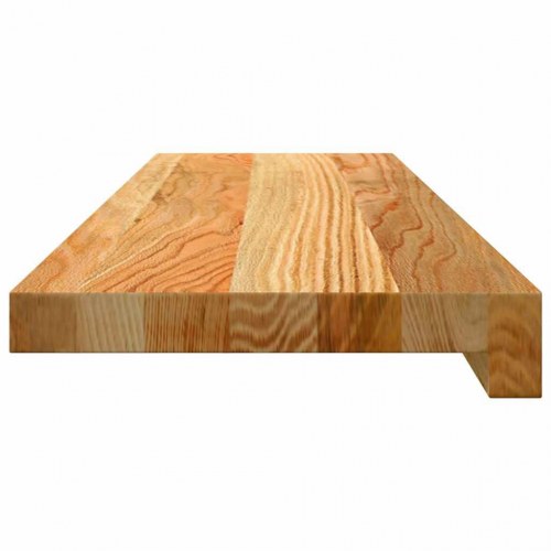Vindueskarme i massivt egetræ 2 stk - lysebrun 80×20×2 cm