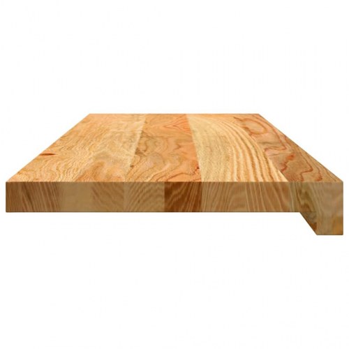 Vindueskarme i massivt egetræ - 2 stk, lysebrun, 70×25×2 cm