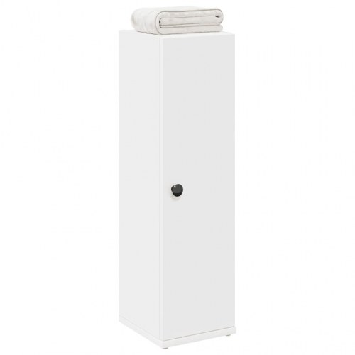 Badeværelsesskab med rulleholder 20,5x22x72 cm hvid