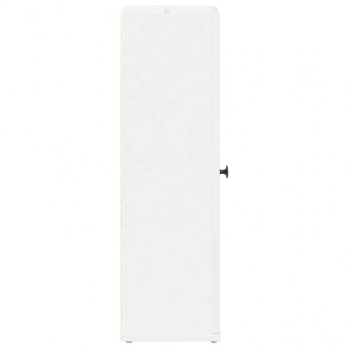 Badeværelsesskab med rulleholder 20,5x22x72 cm hvid