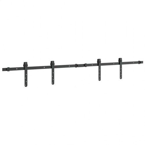 Skydelågesæt til skabe 152 cm - sort