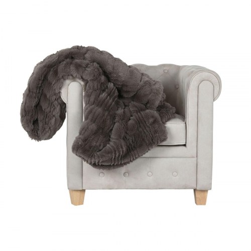 Sengetæppe - brun, 220 × 240 cm