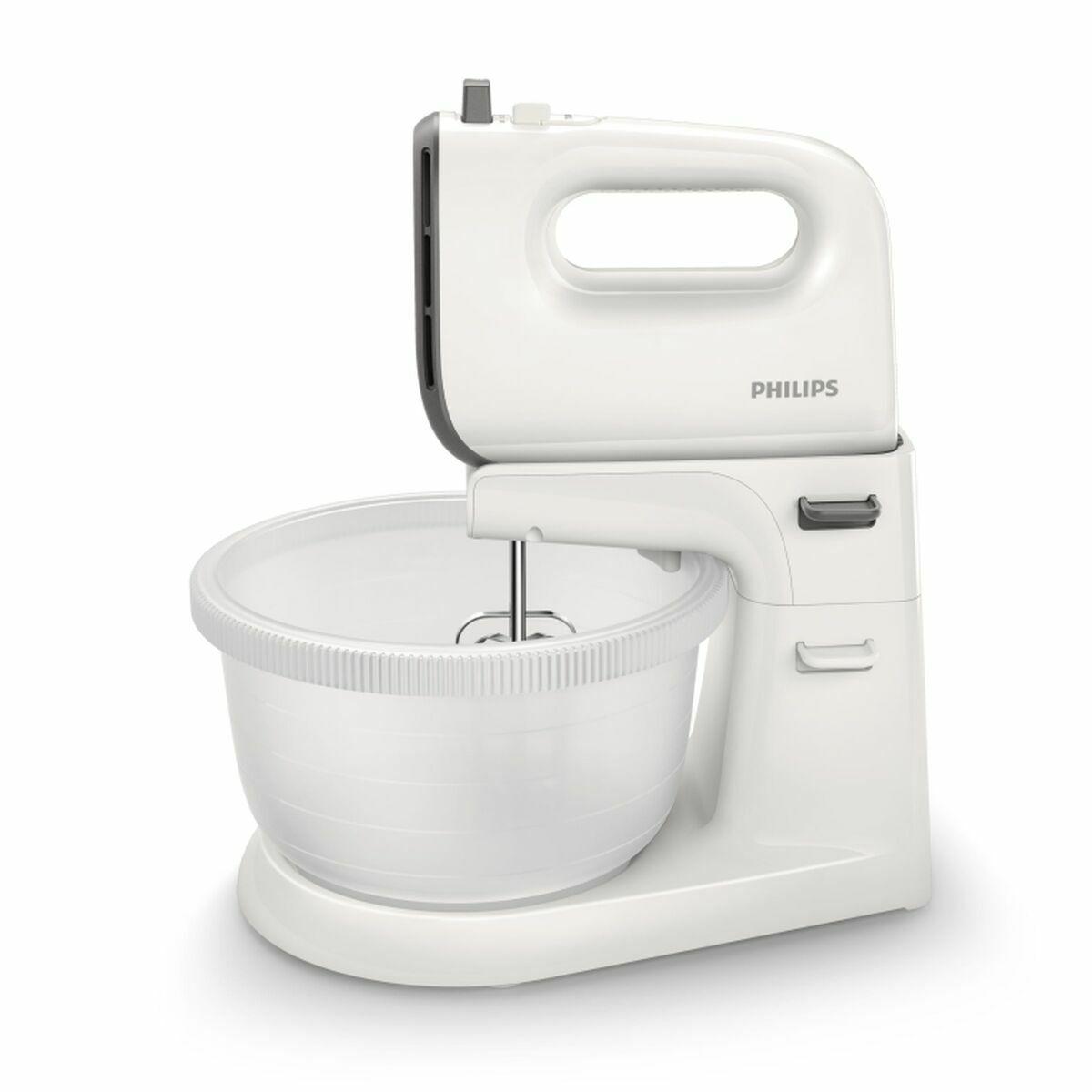 Dej-mikser Med Skål Philips Hr3745/00 3 L Hvid Grå 450 W 3 L