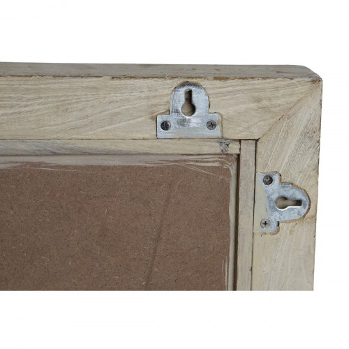 Vægspejl - natur, rektangulært 75 × 103 cm