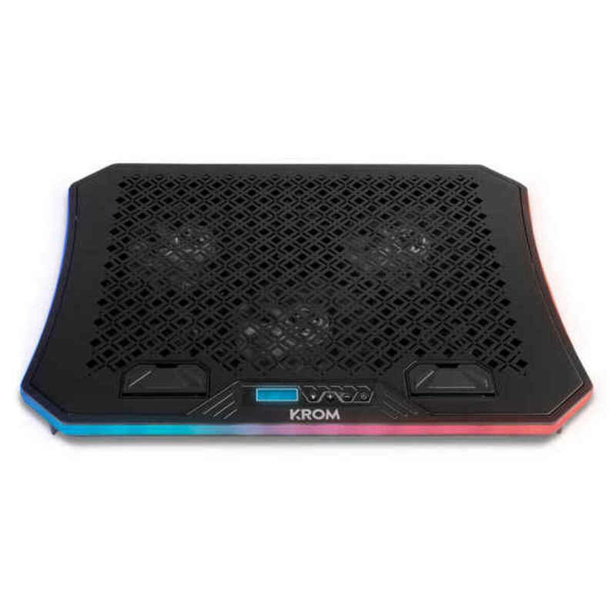 Laptopstativ Med Ventilator Krom Kooler Rgb 19  "
