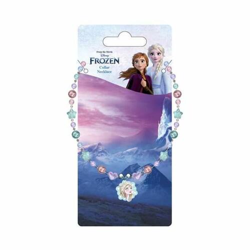 Frozen halskæde til piger - farverige perler og Elsa-vedhæng