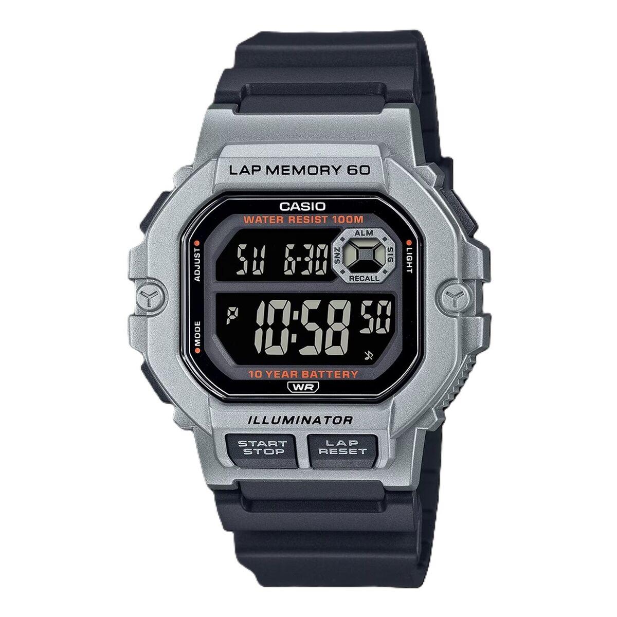 Casio ILLUMINATOR herreur - sort, Ø 44,5 mm