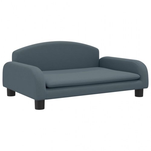 Sofa til børn 70×45×30 cm - stof, mørkegrå