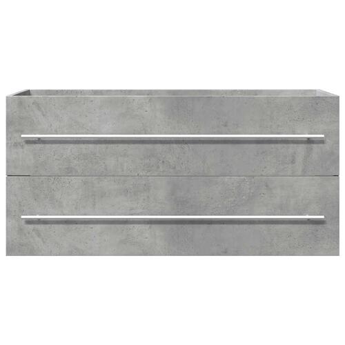 Vaskeskab 100x38,5x48 cm spånplade betongrå