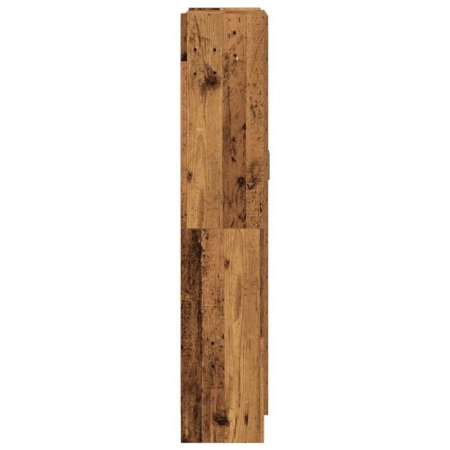 Højskab 82,5×30,5×150 cm i konstrueret træ - antikt træ