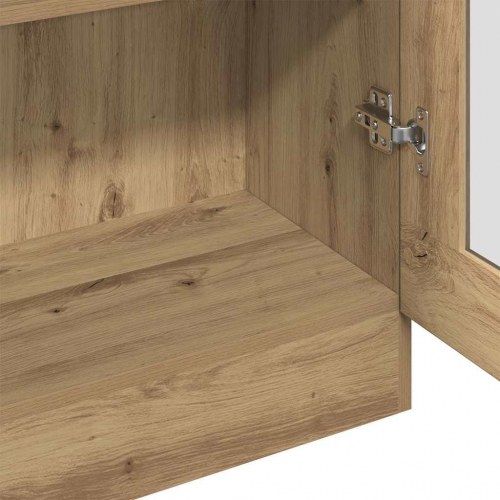 Højskab i håndlavet eg - 82,5×30,5×150 cm, konstrueret træ