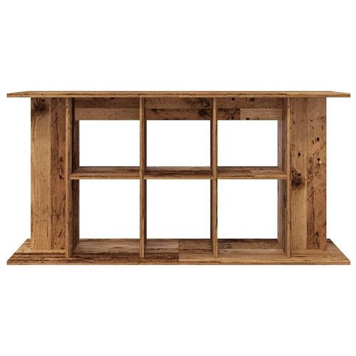 Akvariebord 120x40x60 cm konstrueret træ antikt trælook