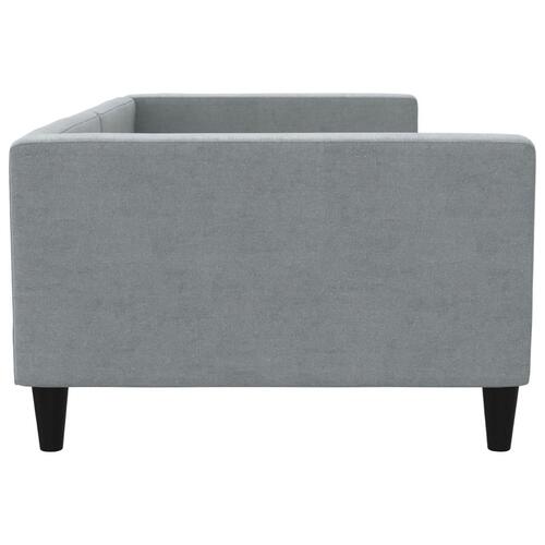 Daybed 100x200 cm stof lysegrå
