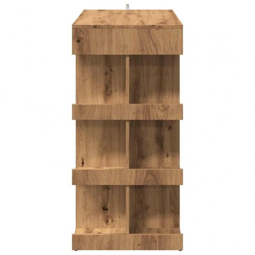 Barbord med opbevaringsstativ 100 × 48 × 101,5 cm - kunsteg