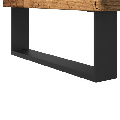 Underskab til badeværelse 80 x 33 x 60 cm - antikt træ