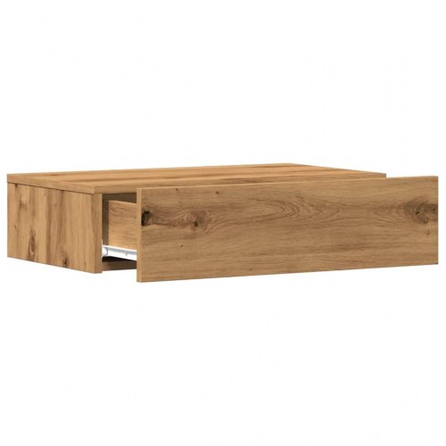 Tv-bord med LED-lys 60 x 35 x 15,5 cm