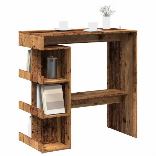 Barbord med stativ 100×48×101,5 cm - antikt trælook