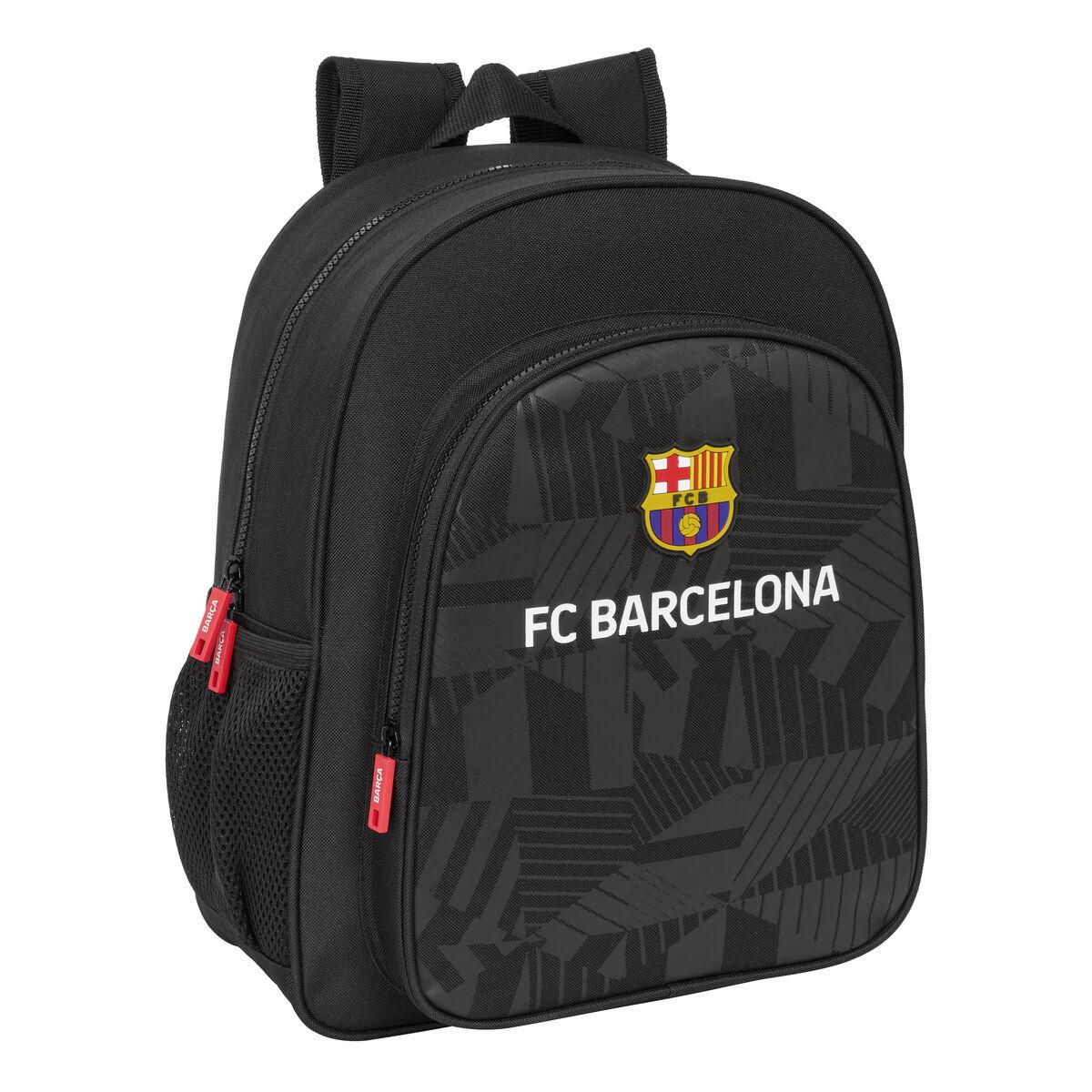 Skoletaske F.C. Barcelona Black Sort 32 x 38 x 12 cm