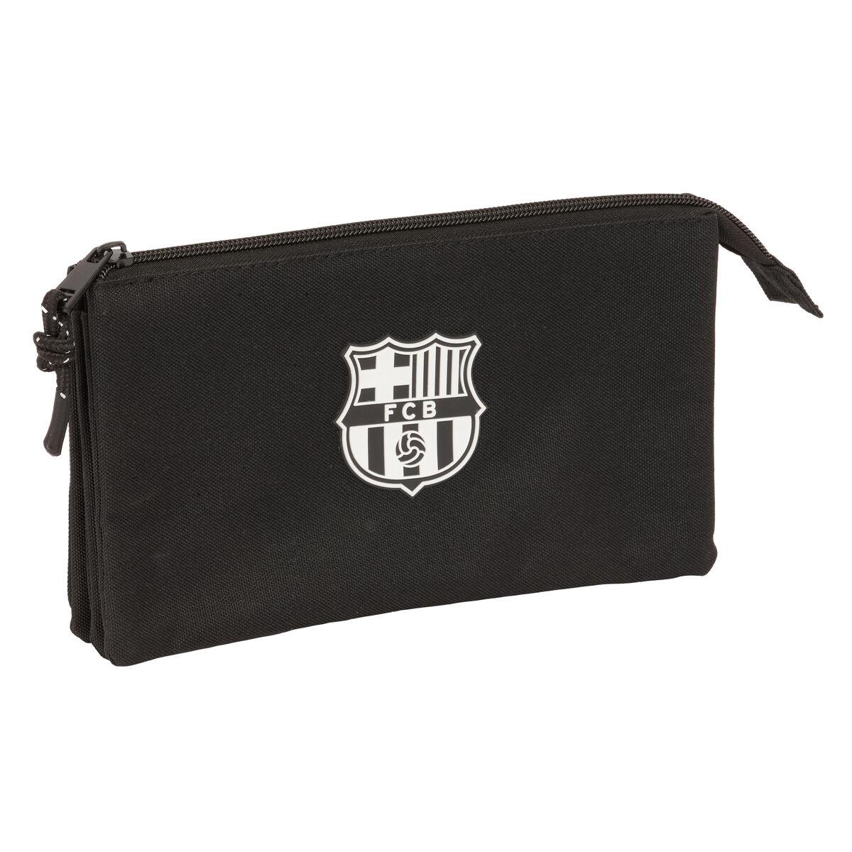 Penalhus tredobbelt F.C. Barcelona - sort 22 × 12 × 3 cm