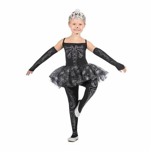 Kostume til børn Skelet Ballerina 7-9 år