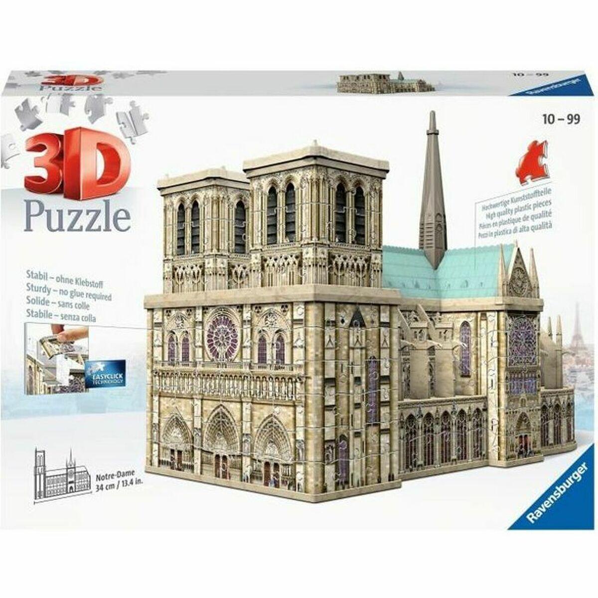 3D puslespil Ravensburger - Notre-Dame, plast billede