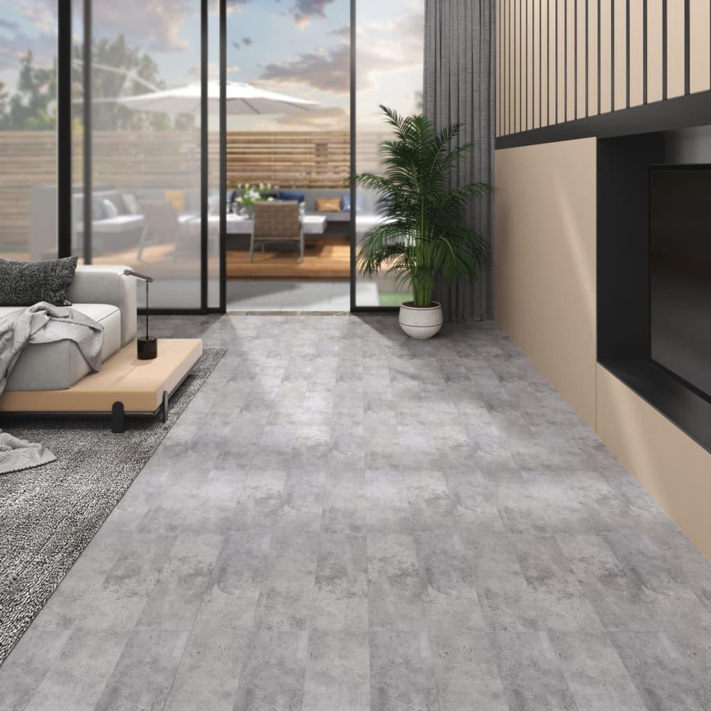 Selvklæbende Gulvbrædder 4 46 M² 3 Mm Pvc Cementbrun