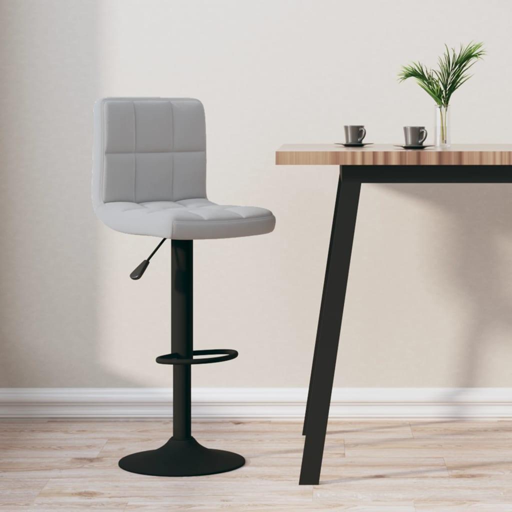 Barstol Fløjl - 1 / Lysegrå