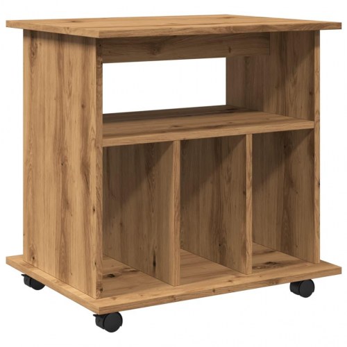 Rullebord 60x45x60 cm konstrueret træ kunsteg