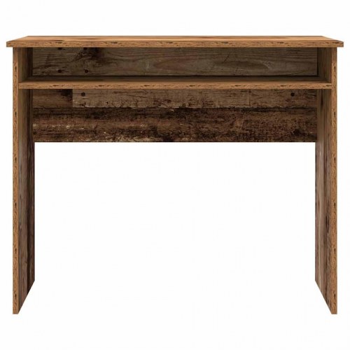 Skrivebord 90×50×74 cm i konstrueret træ - antikt trælook