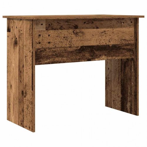 Skrivebord 90×50×74 cm i konstrueret træ - antikt trælook