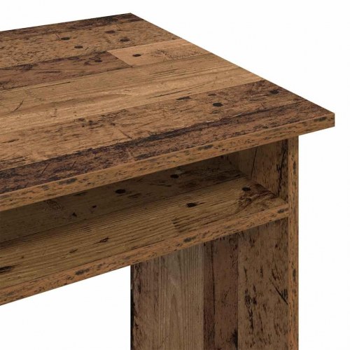 Skrivebord 90×50×74 cm i konstrueret træ - antikt trælook