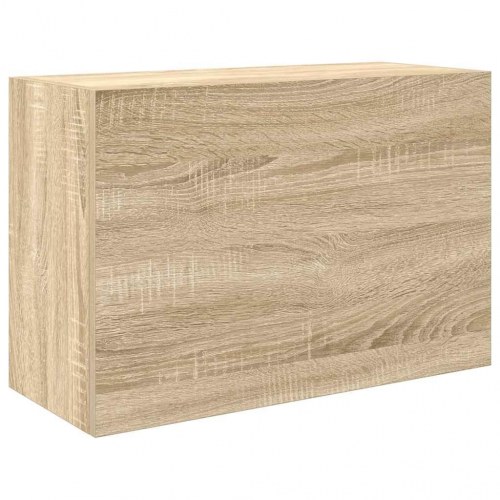 Væghængt badeværelsesskab 60×25×40 cm - konstrueret træ, sonoma-eg