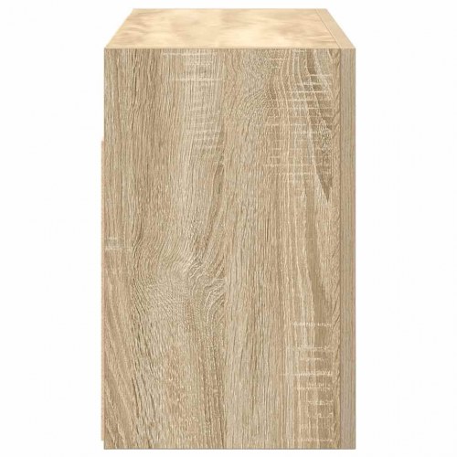 Væghængt badeværelsesskab 60×25×40 cm - konstrueret træ, sonoma-eg