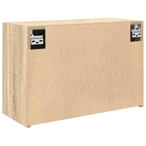 Væghængt badeværelsesskab 60×25×40 cm - konstrueret træ, sonoma-eg