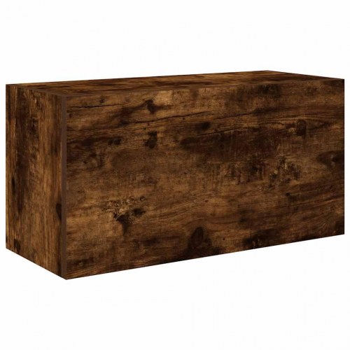 Væghængt badeværelsesskab 60×25×30 cm - røget eg, konstrueret træ
