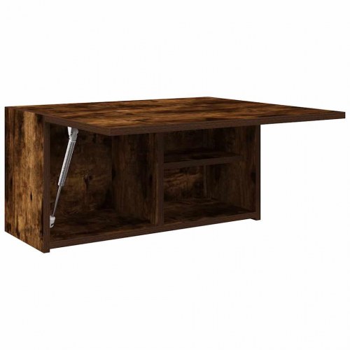 Væghængt badeværelsesskab 60×25×30 cm - røget eg, konstrueret træ