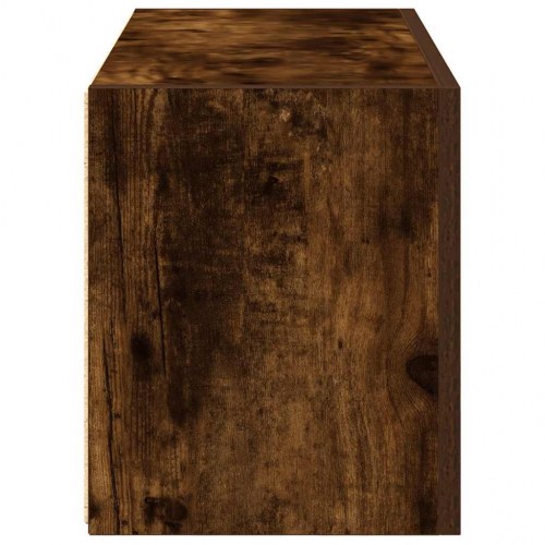 Væghængt badeværelsesskab 60×25×30 cm - røget eg, konstrueret træ
