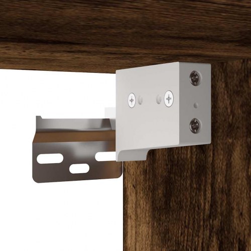 Væghængt badeværelsesskab 60×25×30 cm - røget eg, konstrueret træ
