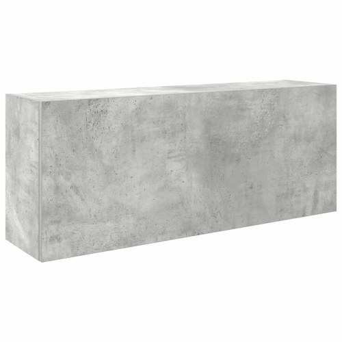 Væghængt badeværelsesskab 100×25×40 cm - konstrueret træ, betongrå