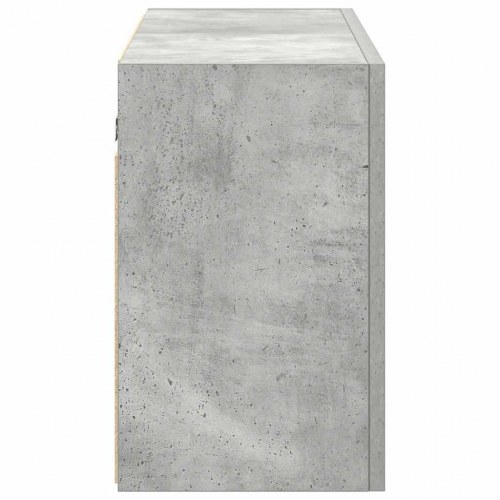 Væghængt badeværelsesskab 100×25×40 cm - konstrueret træ, betongrå