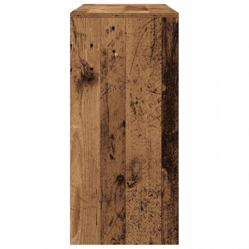Skrivebord 102,5 x 35 x 75 cm med 4 hylder - antikt træ
