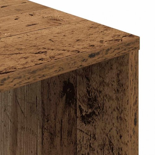Skrivebord 102,5 x 35 x 75 cm med 4 hylder - antikt træ