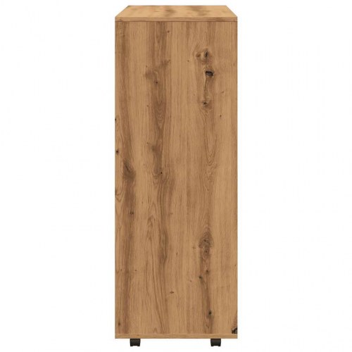 Garderobe med hylder og hjul 80 × 40 × 110 cm - kunsteg