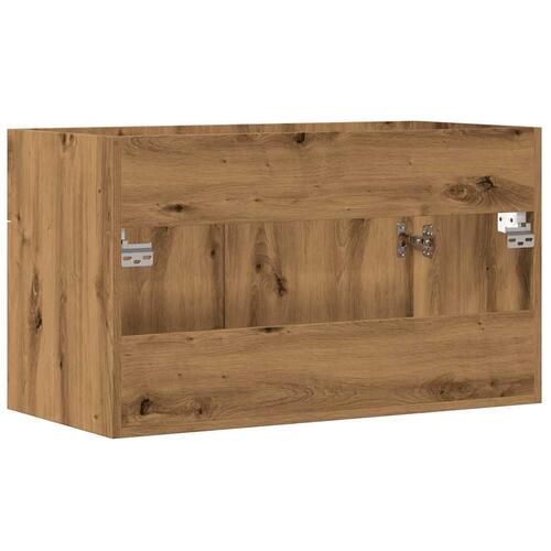 Underskab til håndvask 80x38,5x46 cm konstrueret træ kunsteg