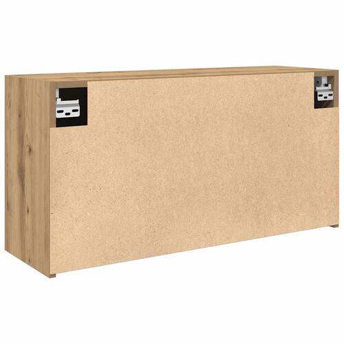 Væghængt badeværelsesskab 80x25x40 cm konstrueret træ kunsteg