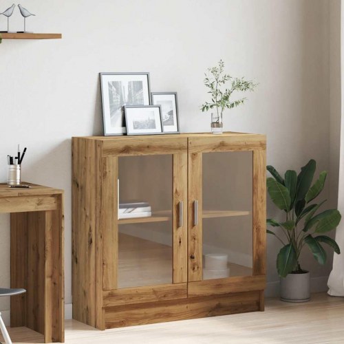Bogskab med glaslåger - 82,5×30,5×80 cm i kunsteg