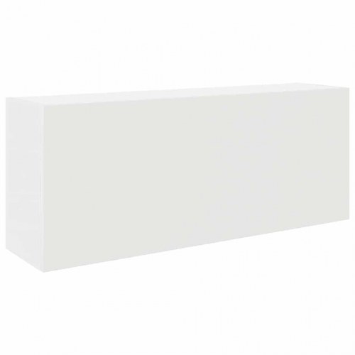 Væghængt badeværelsesskab 100×25×40 cm - konstrueret træ, hvid