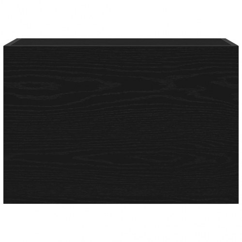 Væghængt badeværelsesskab 60x25x40 cm konstrueret træ sort